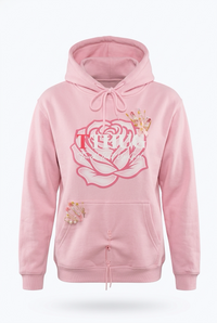 Pink Rose TTHUG™ Hoodie | KimiCoco Designs