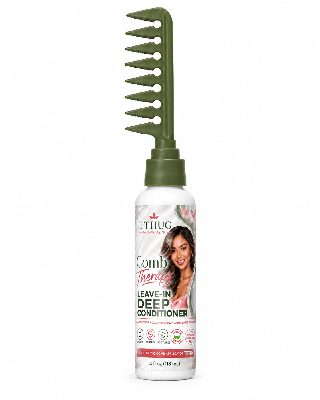Touch That Up Girl cream applicator system, brush and comb applicator options