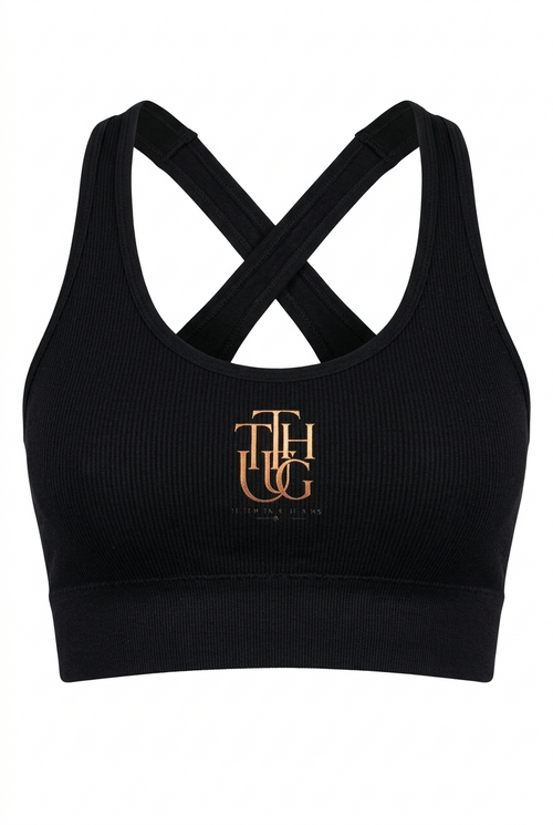KimiCoco Designs Criss-Cross Back Ribbed Bra Top – TTHUG™ Activewear