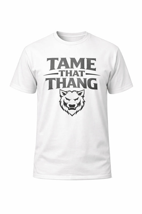 Tame That Thang Graphic Tee in white by KimiCoco Designs