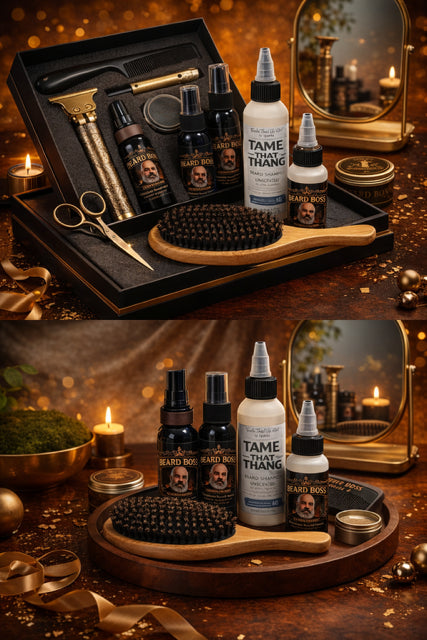 Tame That Thang men's deluxe beard care kit