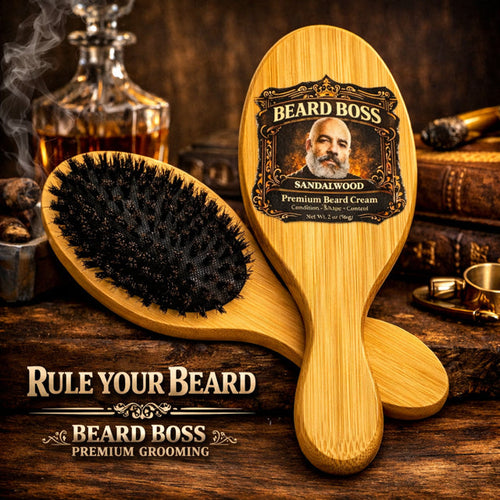 Tame That Thang Beard Boss boar hair beard brush