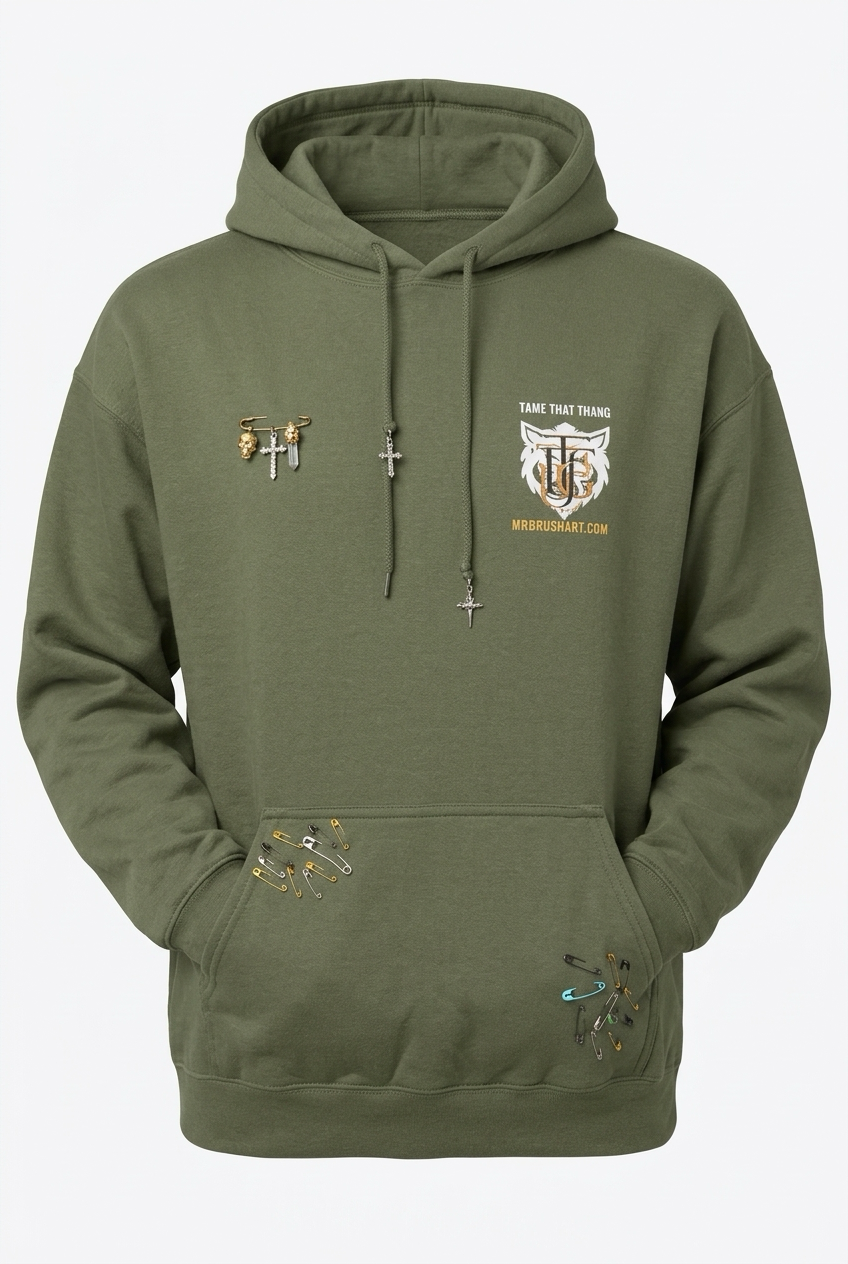 Unisex TTHUG crest hoodie by KimiCoco Designs