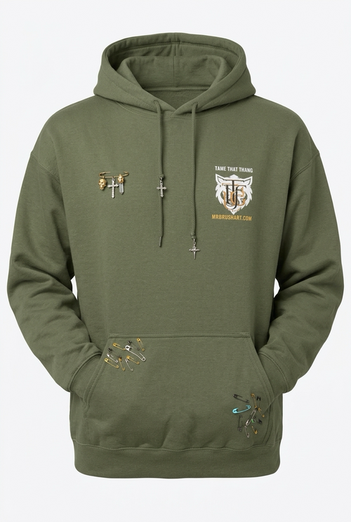 Unisex TTHUG crest hoodie by KimiCoco Designs