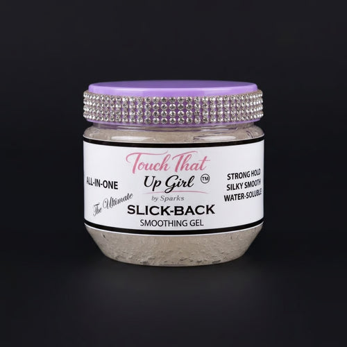 Touch That Up Girl Slick Back gel with dipping spatula