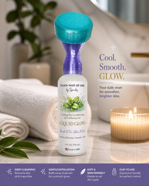 Touch That Up Girl Liquid Glow facial exfoliating scrub wand